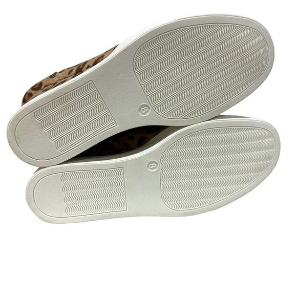 Serra Womens Leopard Wedge Heel High-Top Sneakers Size 8 - Picture 8 of 11